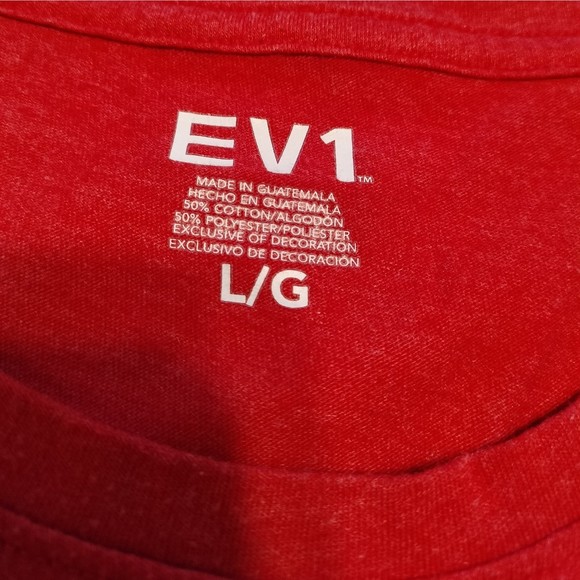 EV1 Good Vibes Women's Red Tee Sz XL - Picture 3 of 4